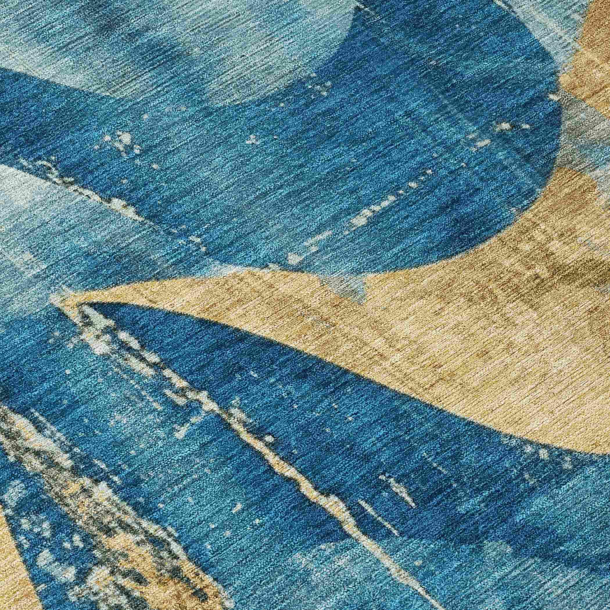 Addison Rugs Naelara Teal Washable Indoor-Outdoor Rug