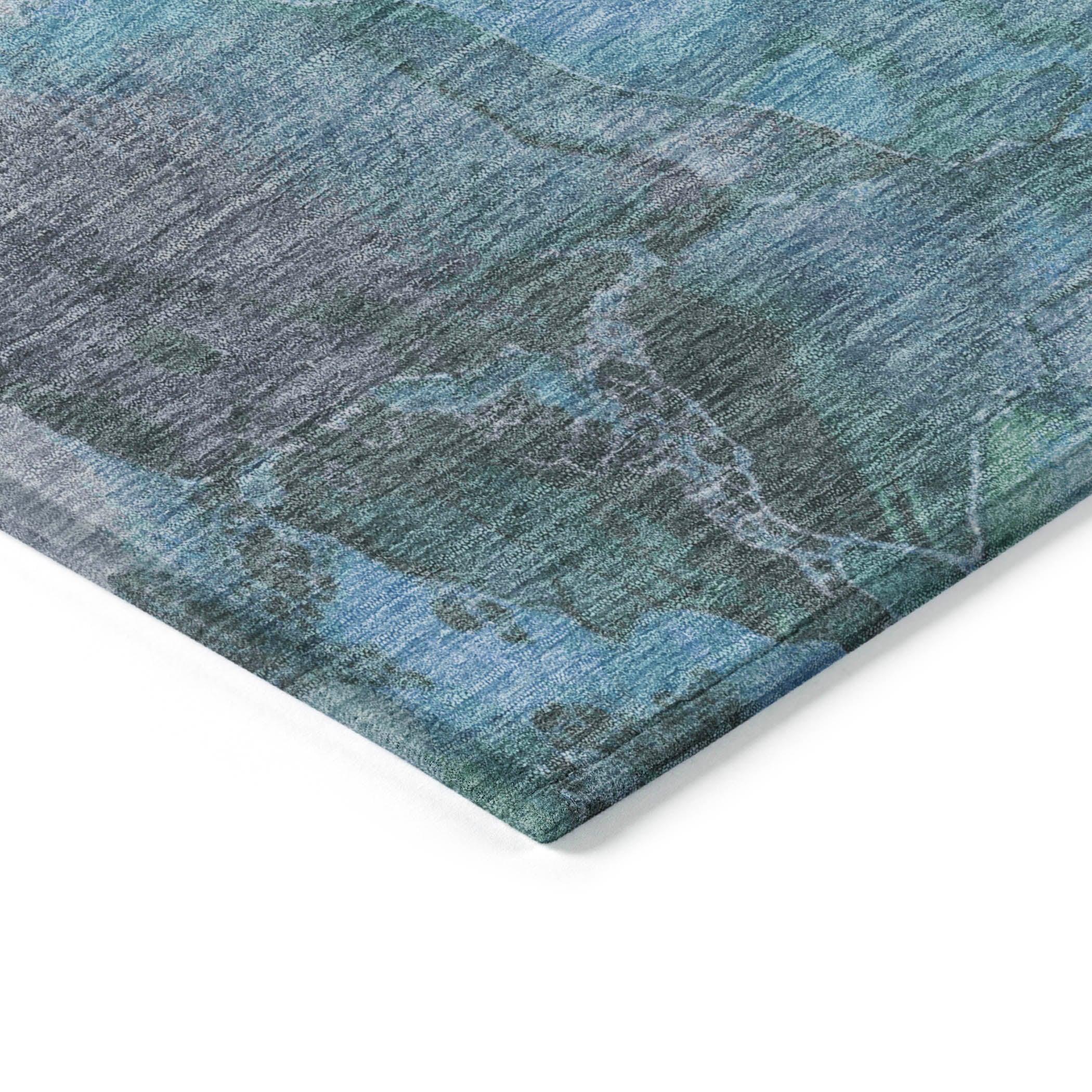 Addison Rugs Naelien Blue Washable Indoor-Outdoor Rug