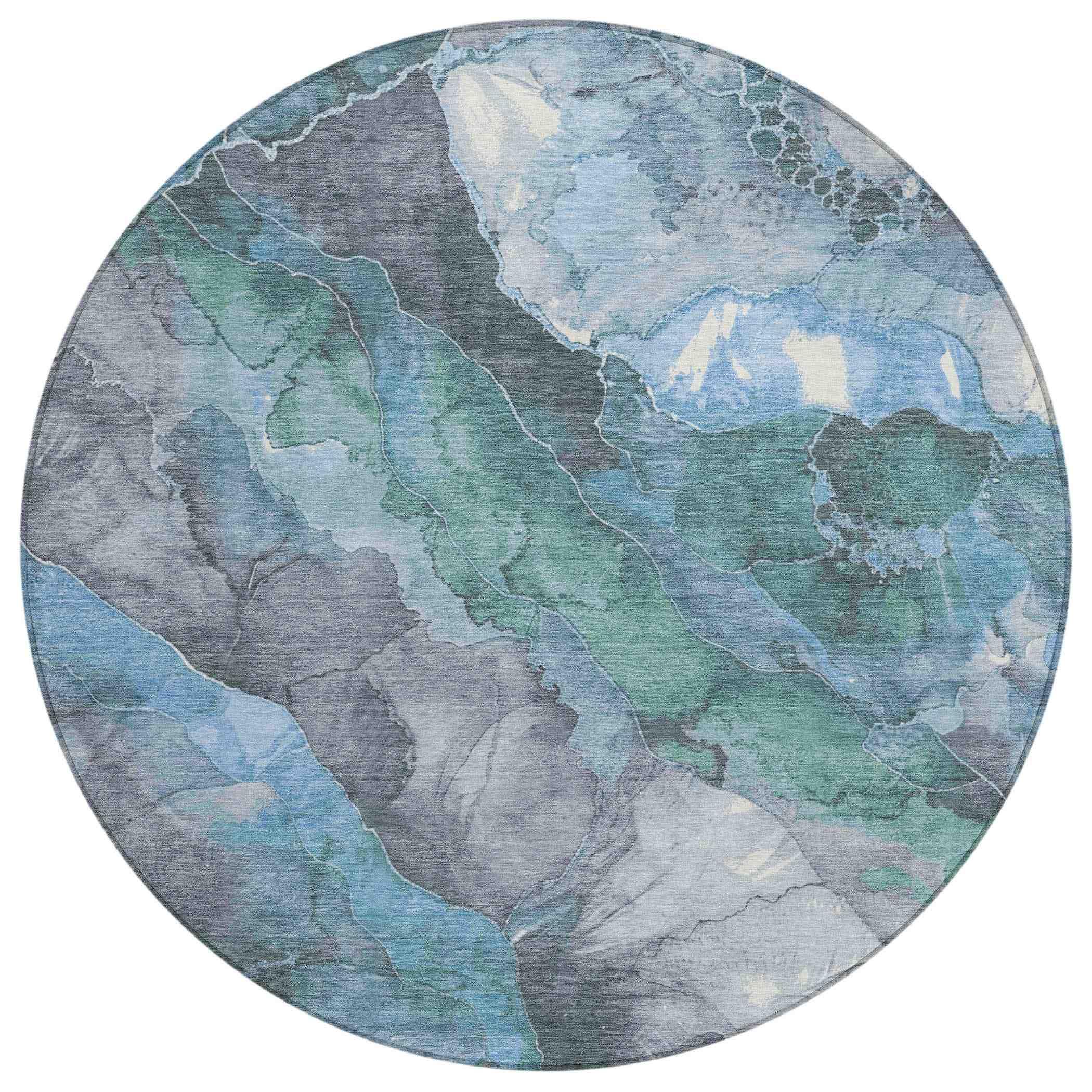 Addison Rugs Naelien Blue Washable Indoor-Outdoor Rug