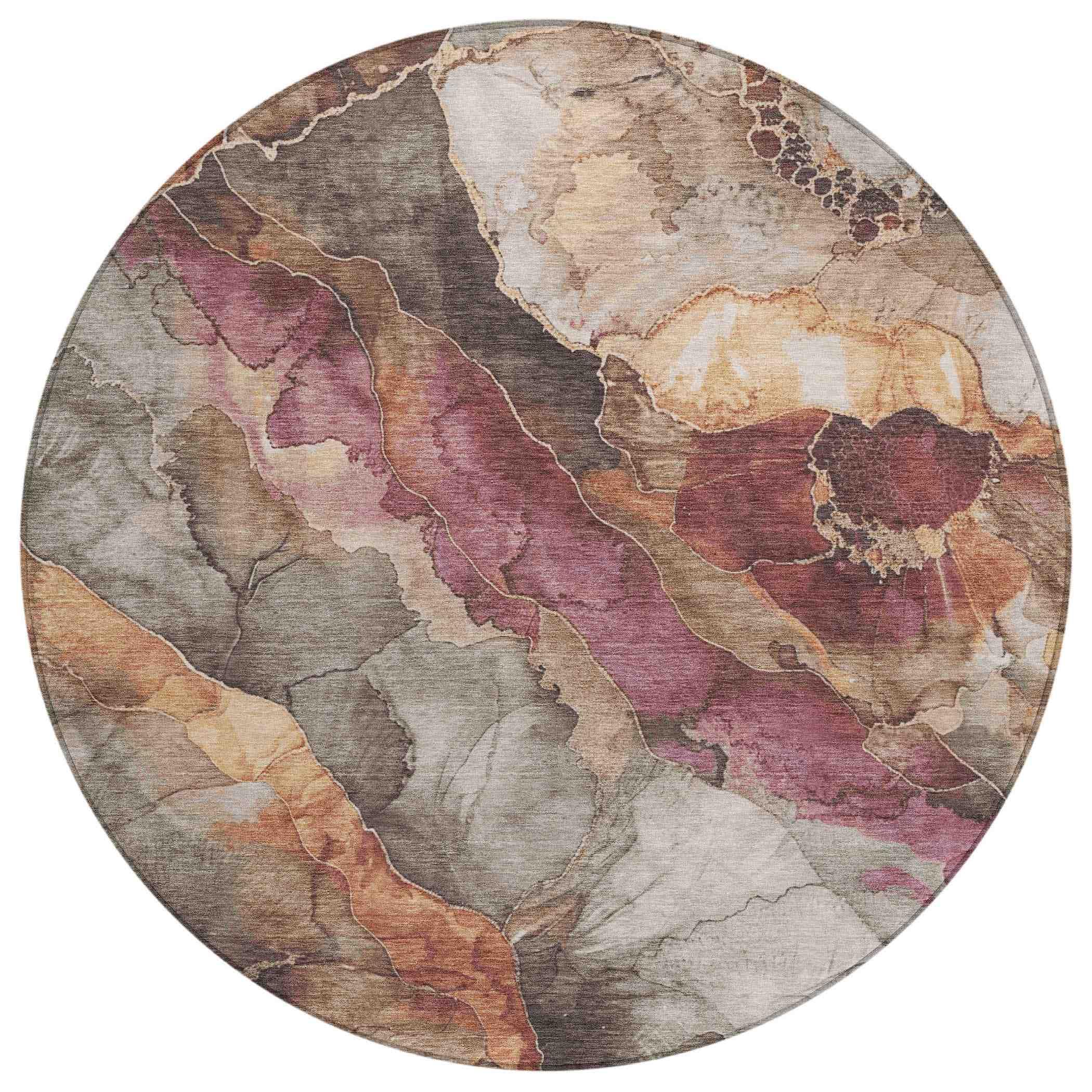 Addison Rugs Naelien Brown Washable Indoor-Outdoor Rug
