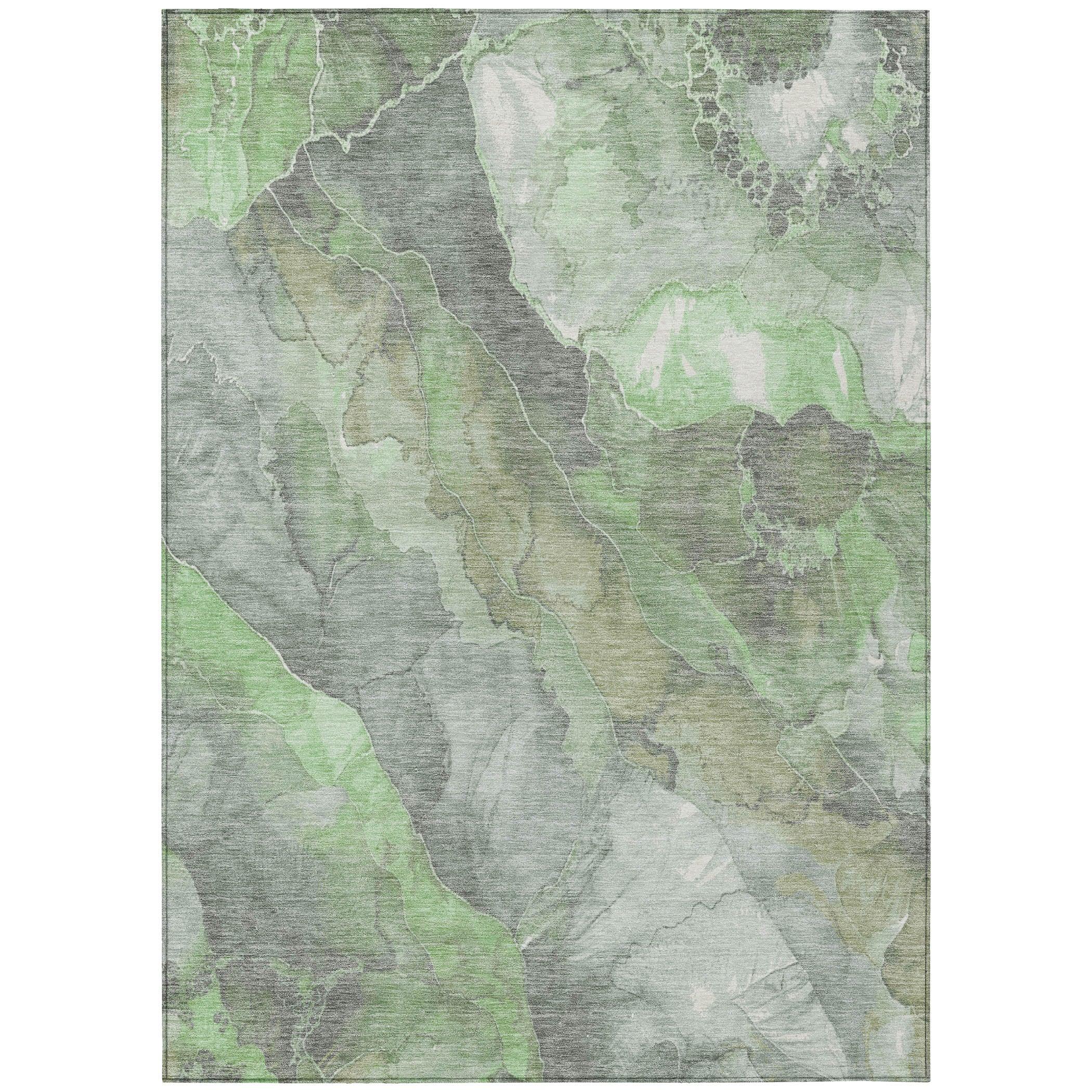 Addison Rugs Naelien Green Washable Indoor-Outdoor Rug