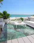 Addison Rugs Naelien Teal Washable Indoor-Outdoor Rug