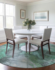 Addison Rugs Naelien Teal Washable Indoor-Outdoor Rug