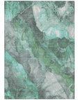 Addison Rugs Naelien Teal Washable Indoor-Outdoor Rug