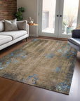 Addison Rugs Naelion Brown Washable Indoor-Outdoor Rug