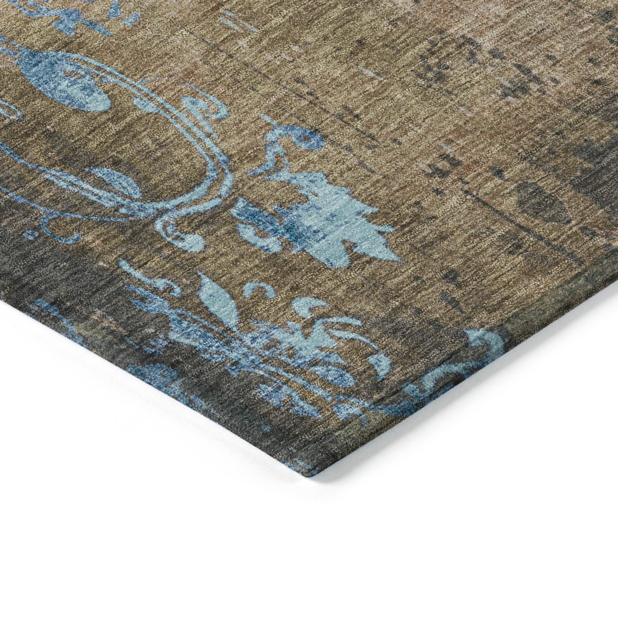 Addison Rugs Naelion Brown Washable Indoor-Outdoor Rug