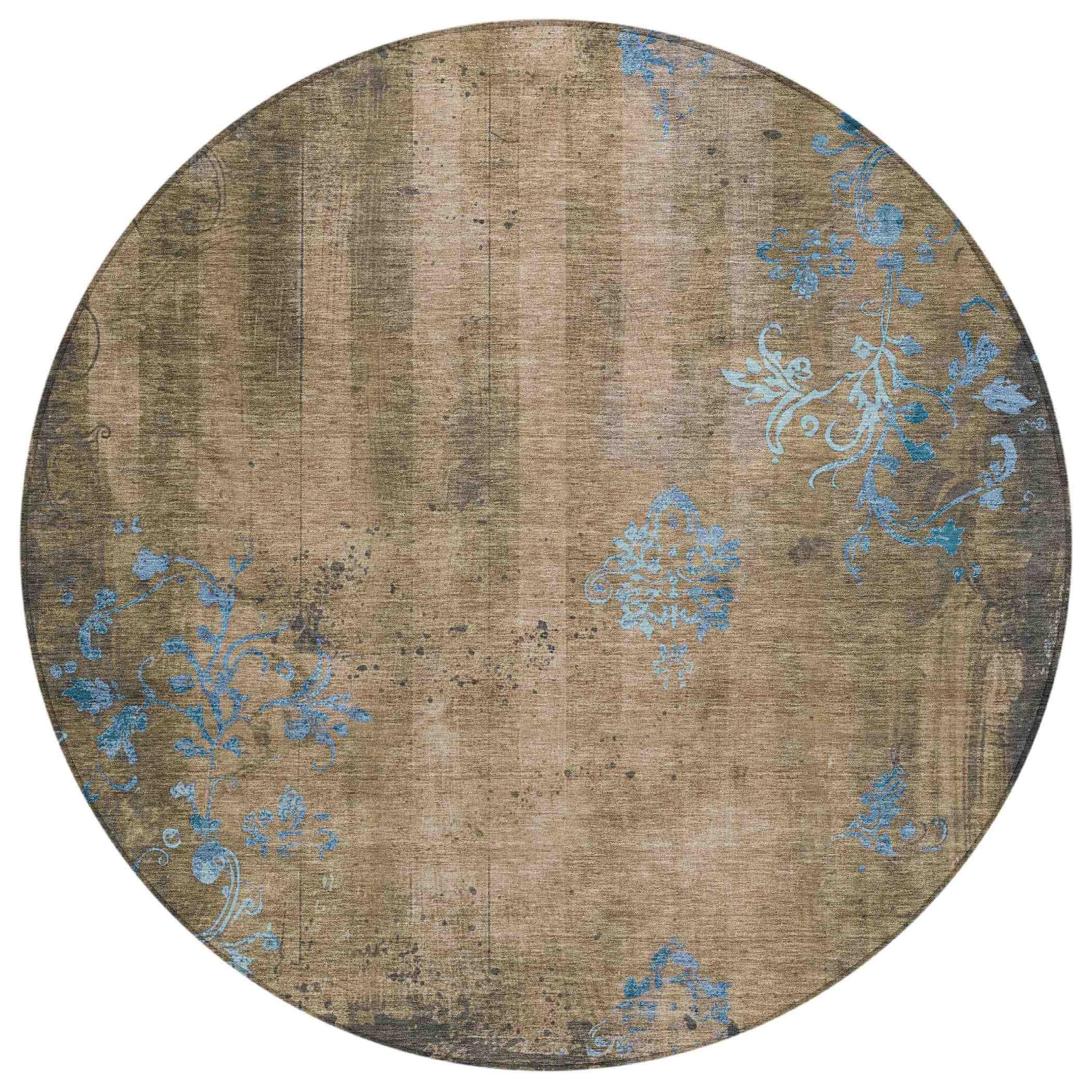 Addison Rugs Naelion Brown Washable Indoor-Outdoor Rug