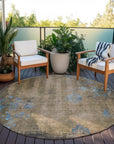 Addison Rugs Naelion Brown Washable Indoor-Outdoor Rug