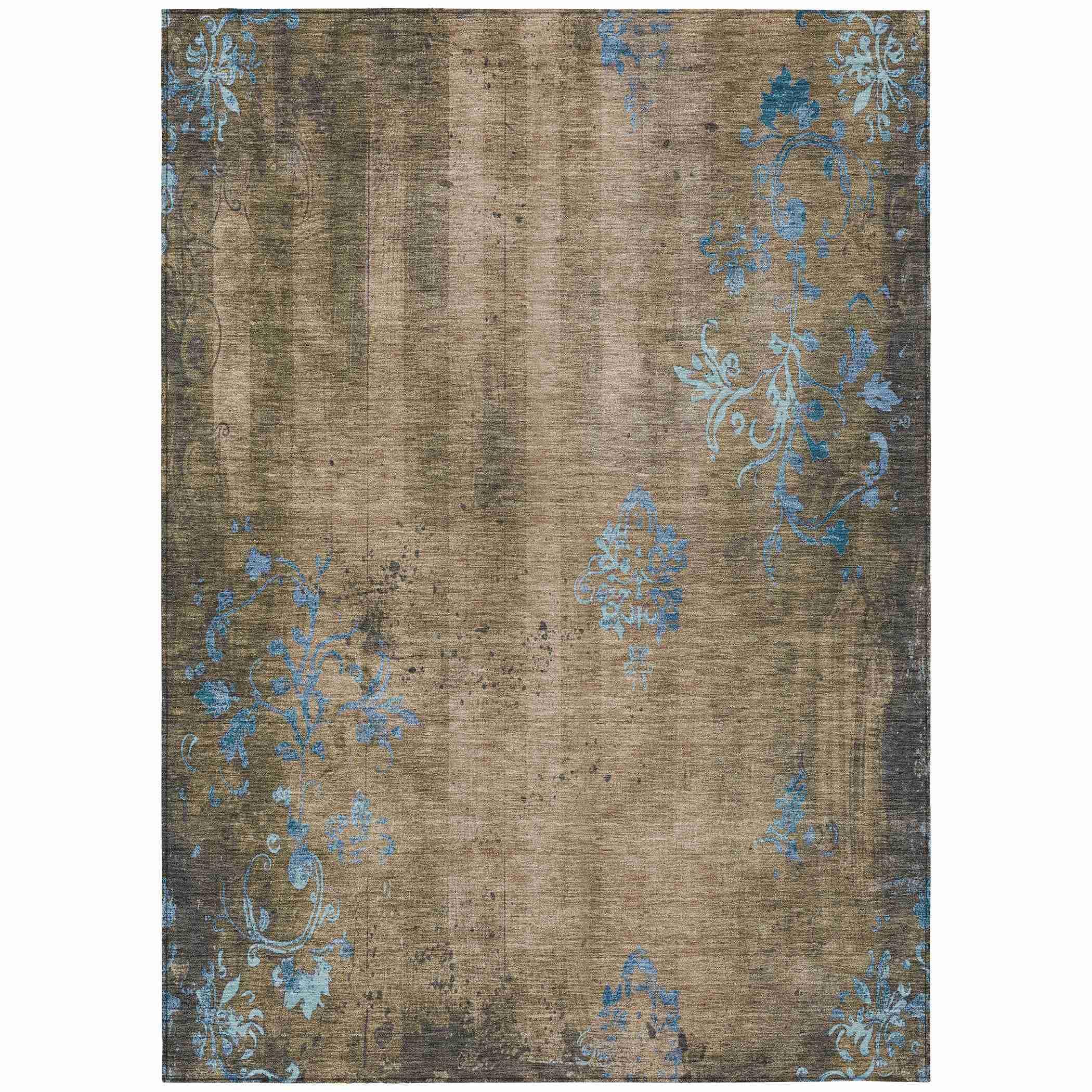 Addison Rugs Naelion Brown Washable Indoor-Outdoor Rug