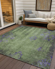 Addison Rugs Naelion Green Washable Indoor-Outdoor Rug