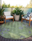 Addison Rugs Naelion Green Washable Indoor-Outdoor Rug