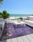 Addison Rugs Naelion Purple Washable Indoor-Outdoor Rug
