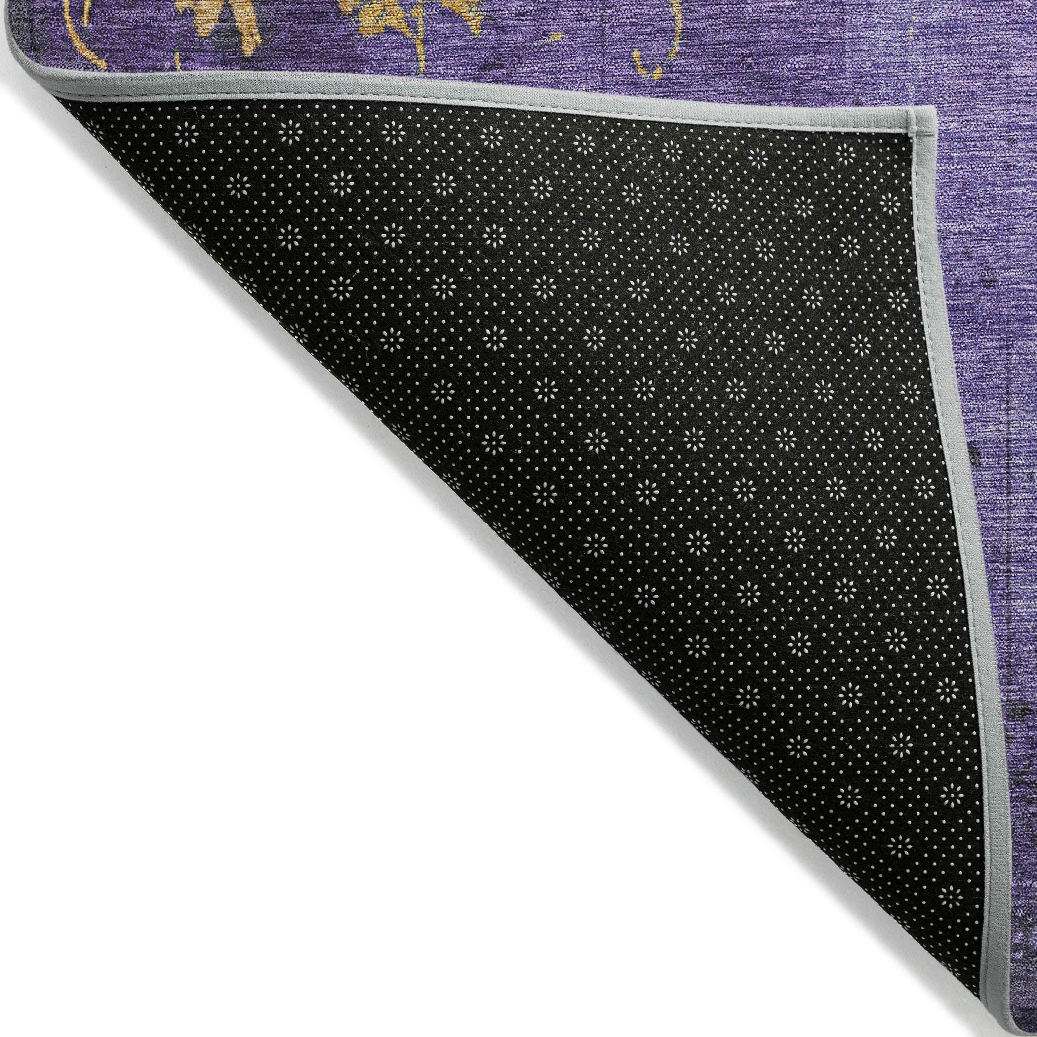 Addison Rugs Naelion Purple Washable Indoor-Outdoor Rug