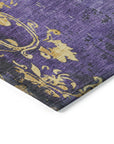 Addison Rugs Naelion Purple Washable Indoor-Outdoor Rug