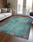 Addison Rugs Naelion Seafoam Washable Indoor-Outdoor Rug