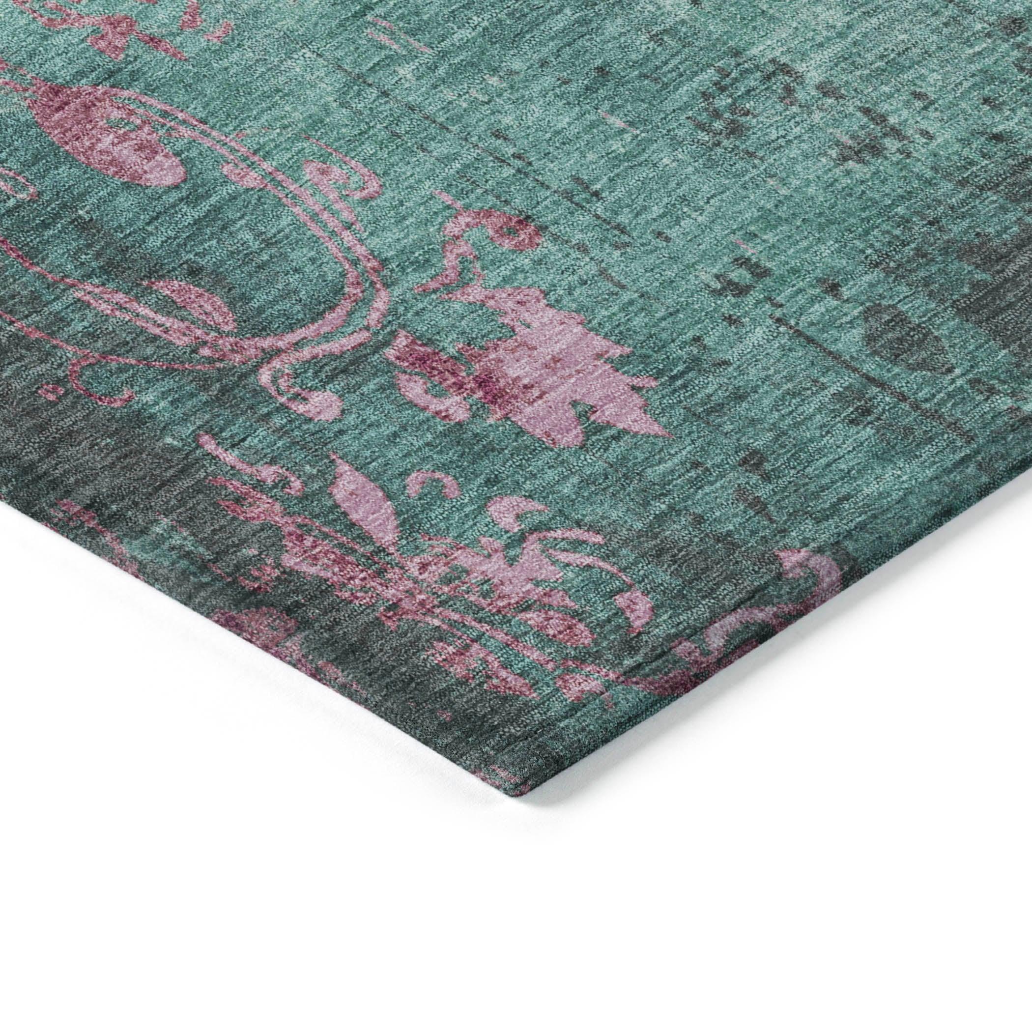 Addison Rugs Naelion Seafoam Washable Indoor-Outdoor Rug