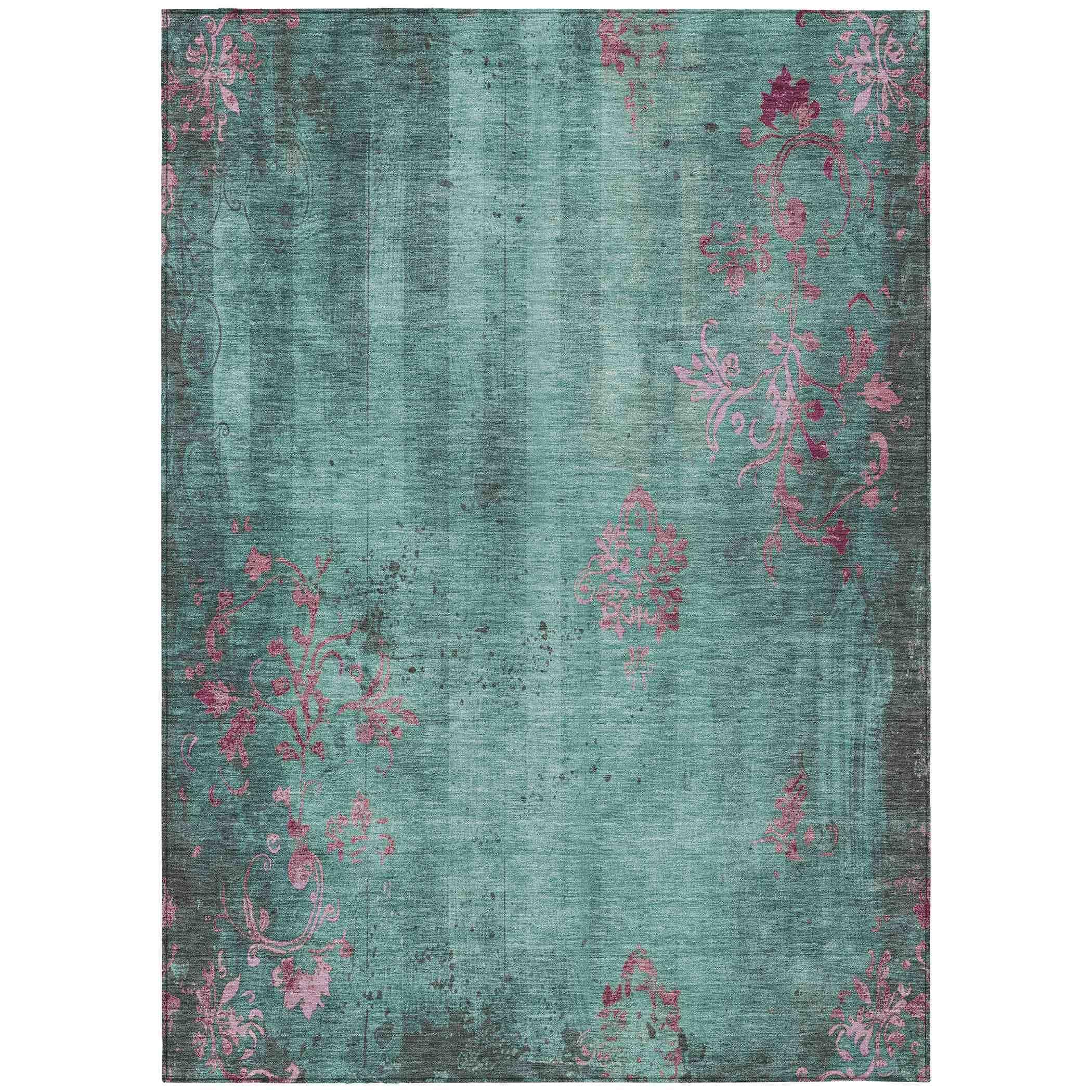 Addison Rugs Naelion Seafoam Washable Indoor-Outdoor Rug
