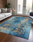 Addison Rugs Naelira Blue Washable Indoor-Outdoor Rug