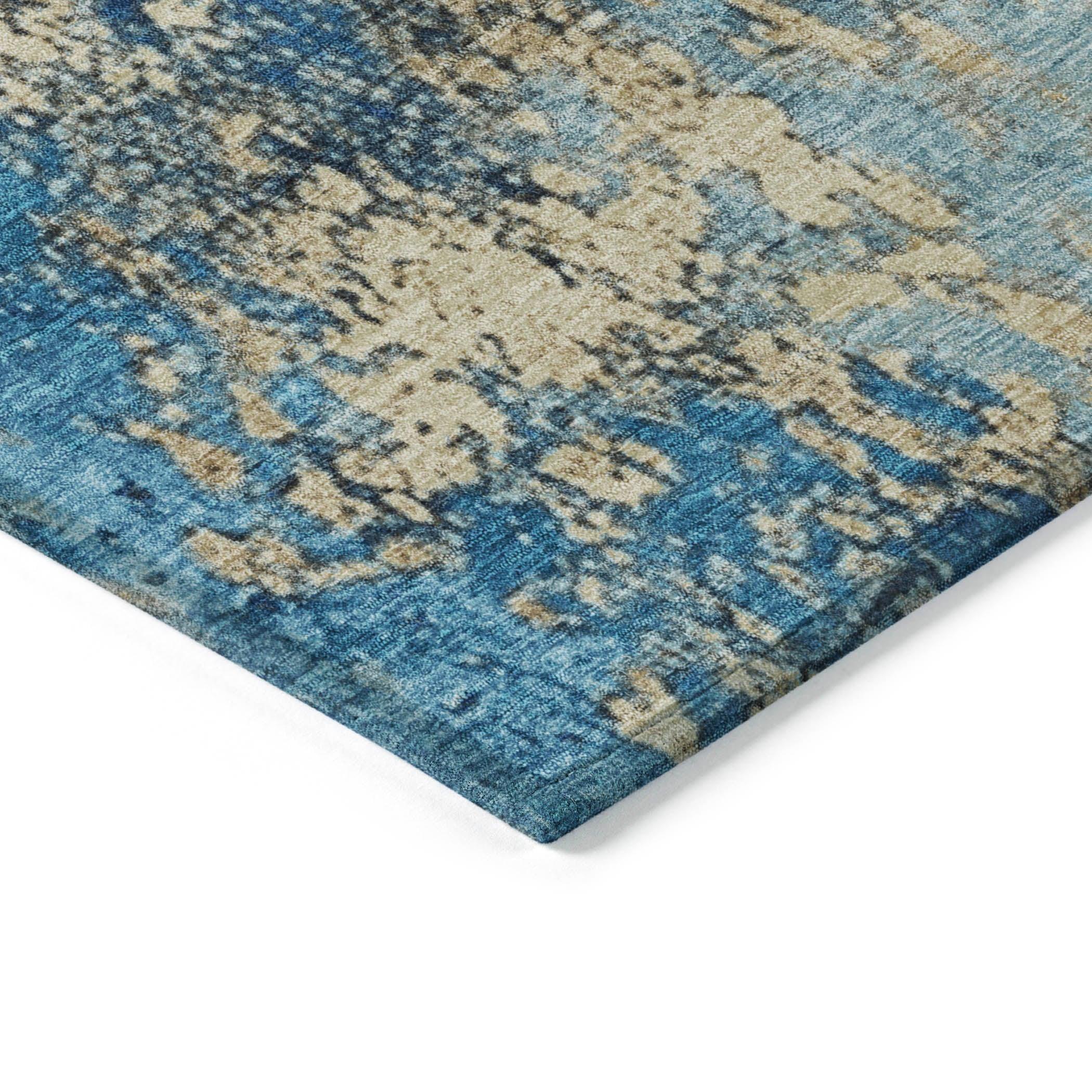 Addison Rugs Naelira Blue Washable Indoor-Outdoor Rug