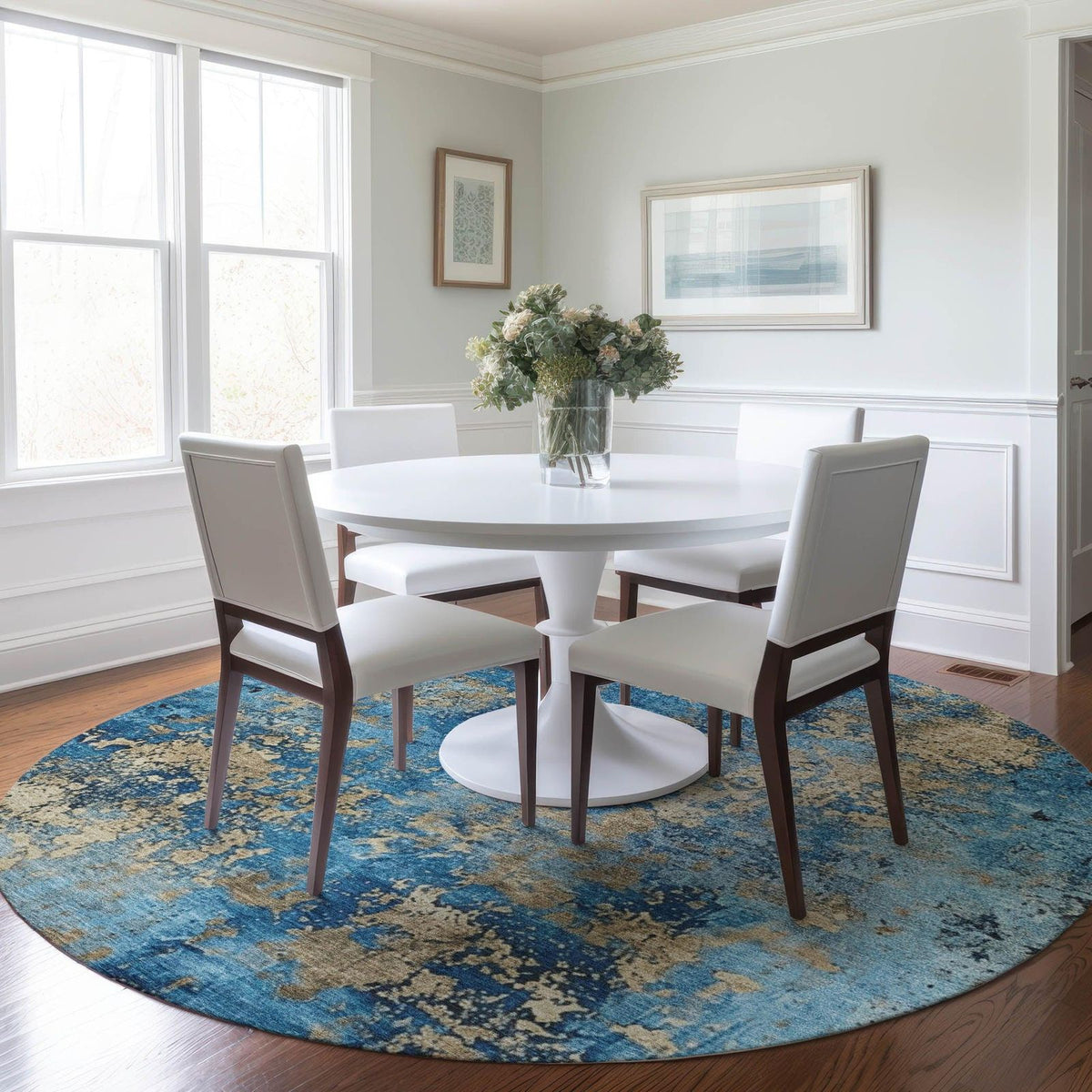 Addison Rugs Naelira Blue Washable Indoor-Outdoor Rug