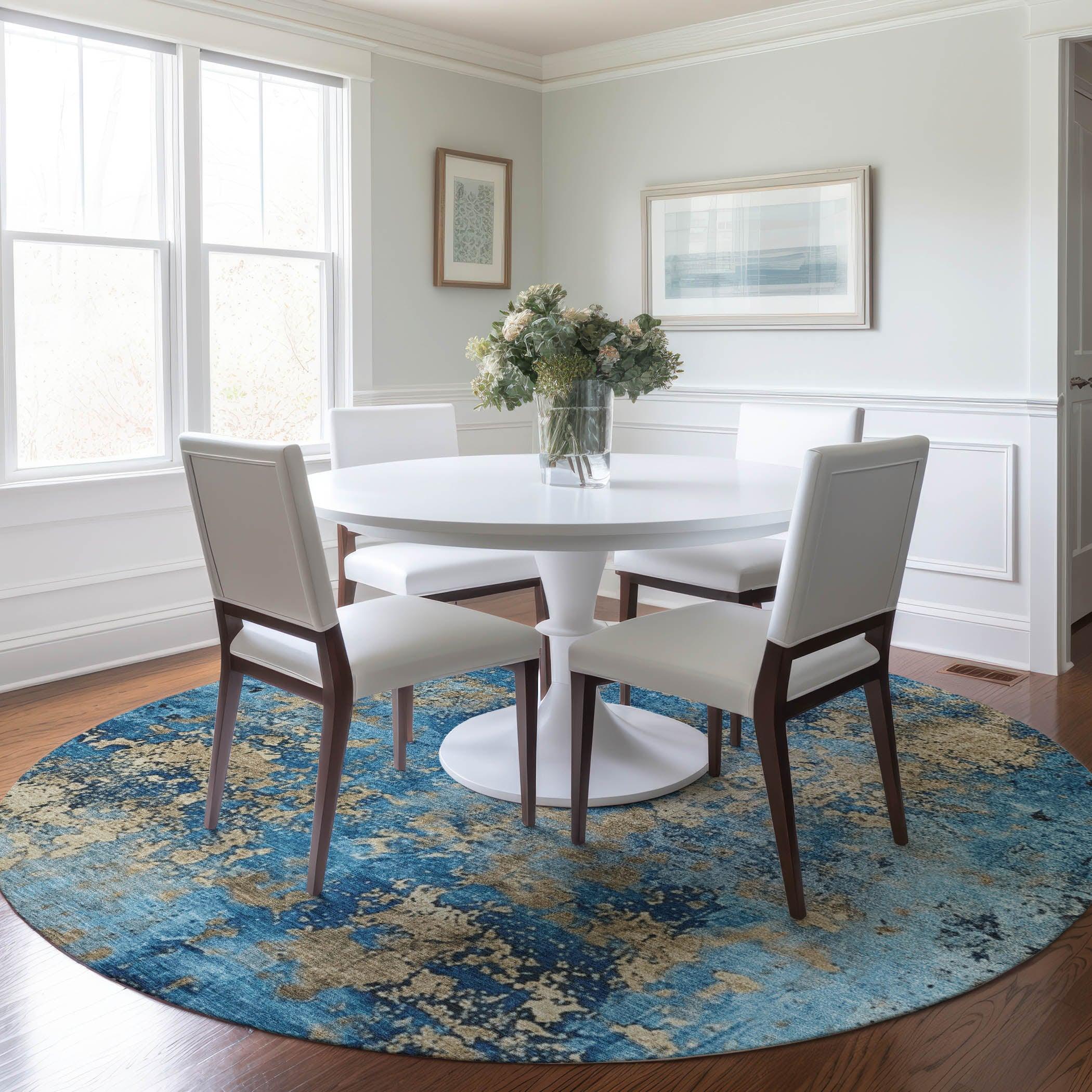 Addison Rugs Naelira Blue Washable Indoor-Outdoor Rug