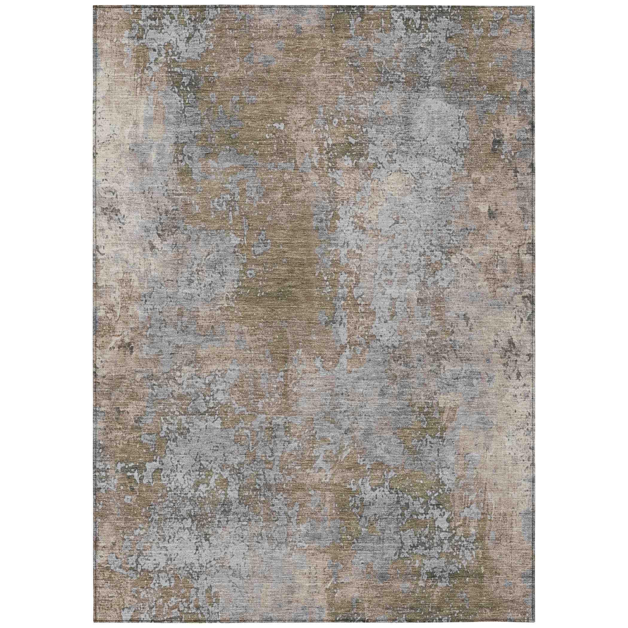 Addison Rugs Naelira Brown Washable Indoor-Outdoor Rug