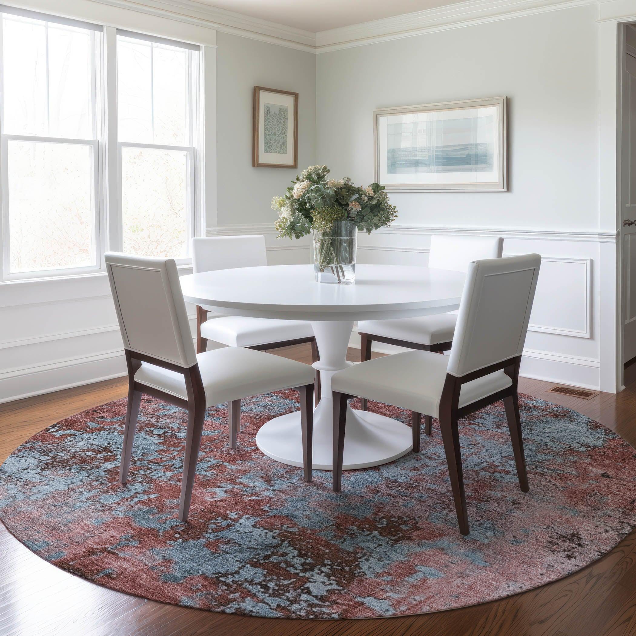 Addison Rugs Naelira Coral Washable Indoor-Outdoor Rug