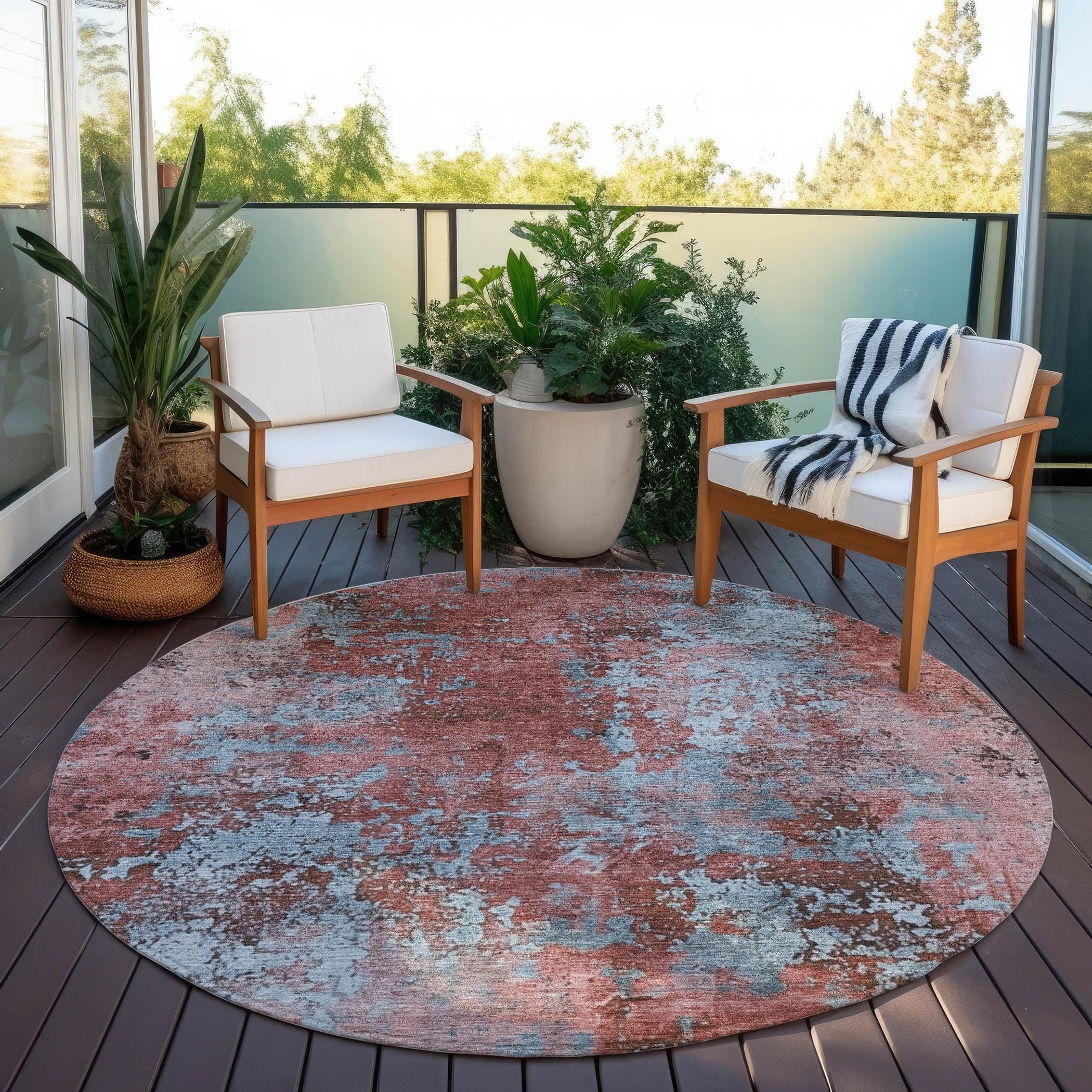 Addison Rugs Naelira Coral Washable Indoor-Outdoor Rug