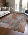 Addison Rugs Naelira Orange Washable Indoor-Outdoor Rug
