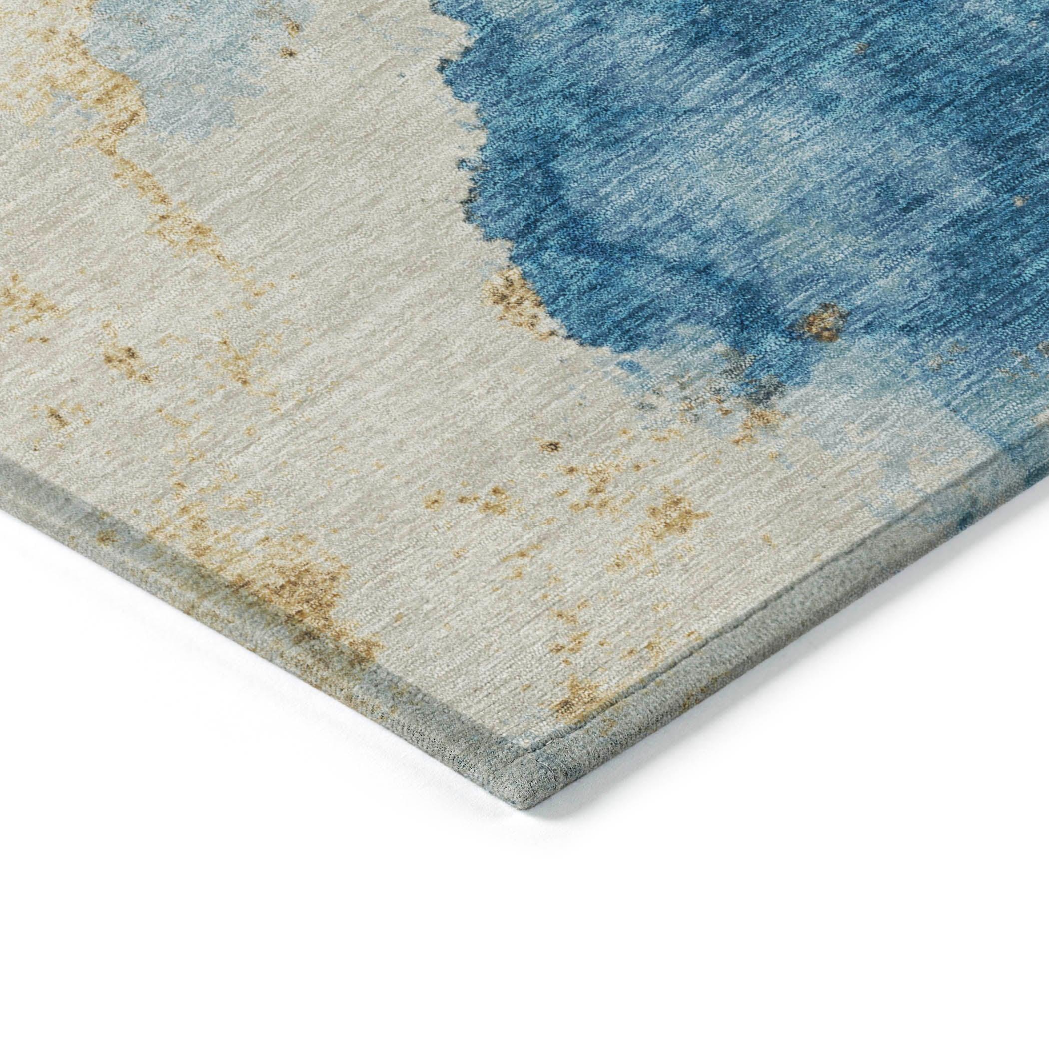 Addison Rugs Naelius Blue Washable Indoor-Outdoor Rug