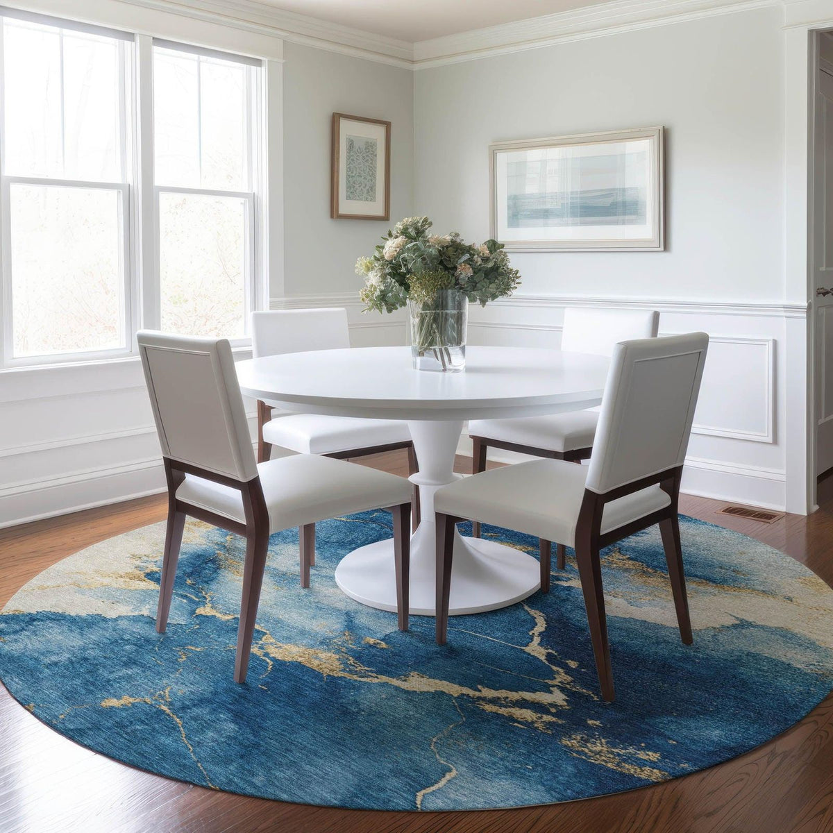 Addison Rugs Naelius Blue Washable Indoor-Outdoor Rug