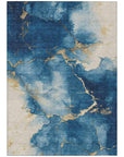Addison Rugs Naelius Blue Washable Indoor-Outdoor Rug