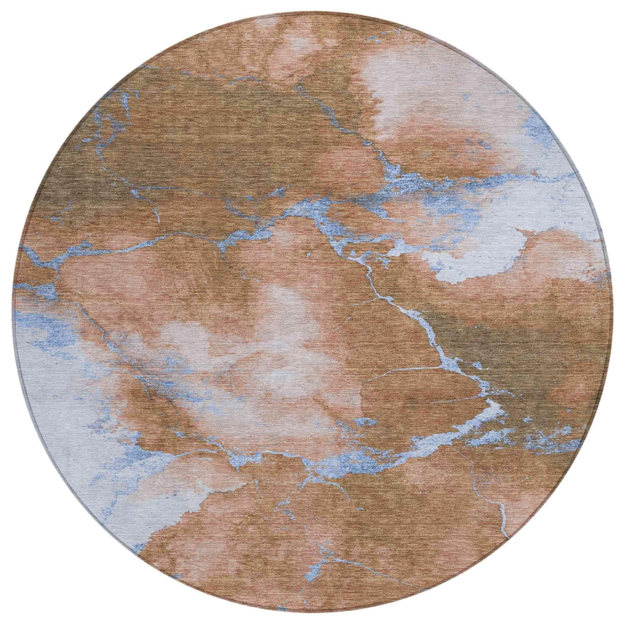 Addison Rugs Naelius Orange Washable Indoor-Outdoor Rug