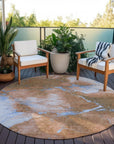 Addison Rugs Naelius Orange Washable Indoor-Outdoor Rug