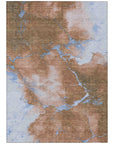 Addison Rugs Naelius Orange Washable Indoor-Outdoor Rug