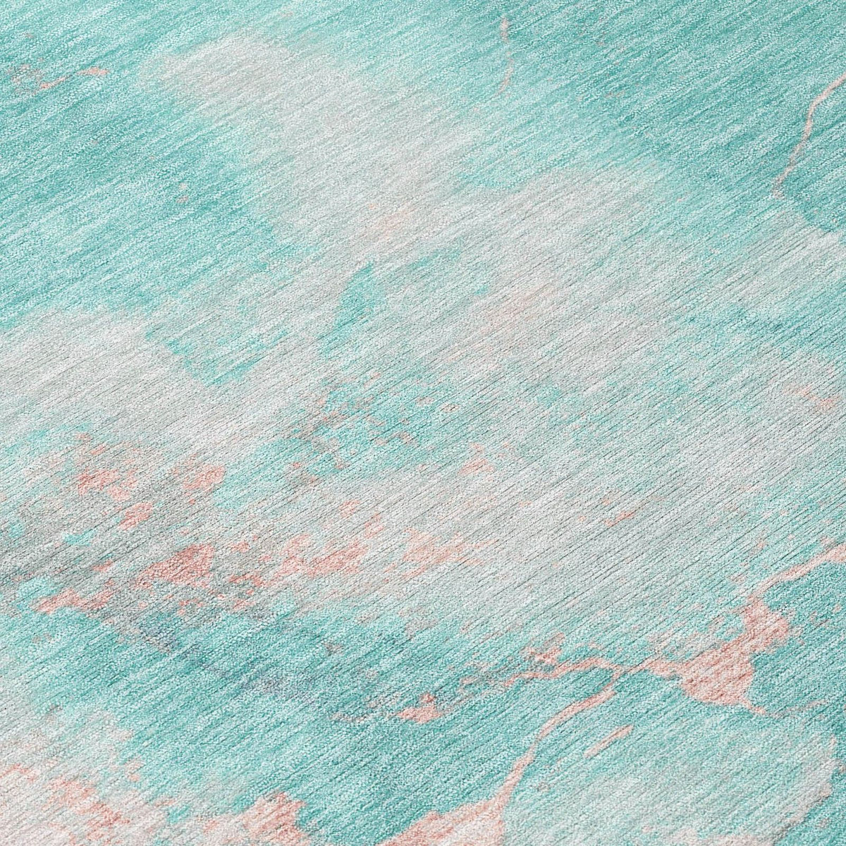 Addison Rugs Naelius Teal Washable Indoor-Outdoor Rug
