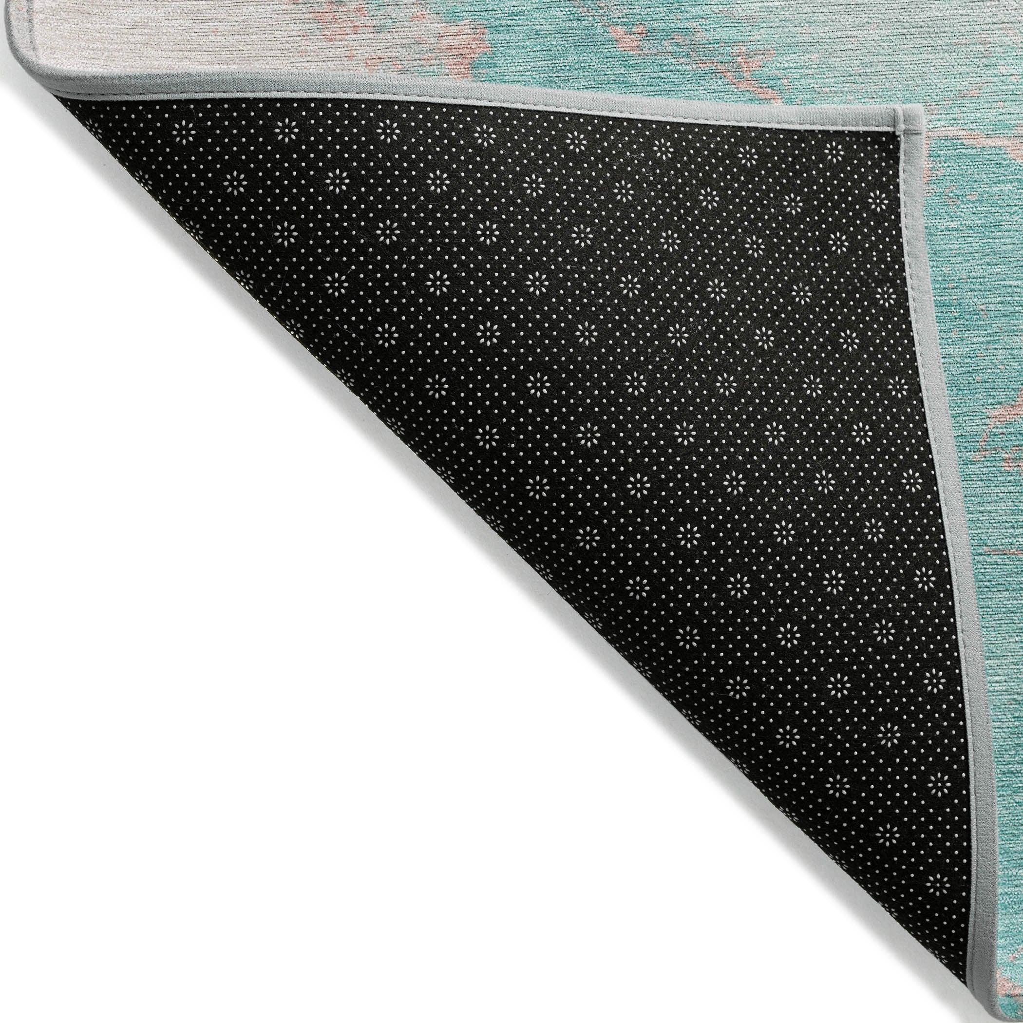 Addison Rugs Naelius Teal Washable Indoor-Outdoor Rug