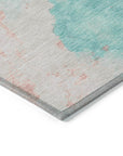 Addison Rugs Naelius Teal Washable Indoor-Outdoor Rug