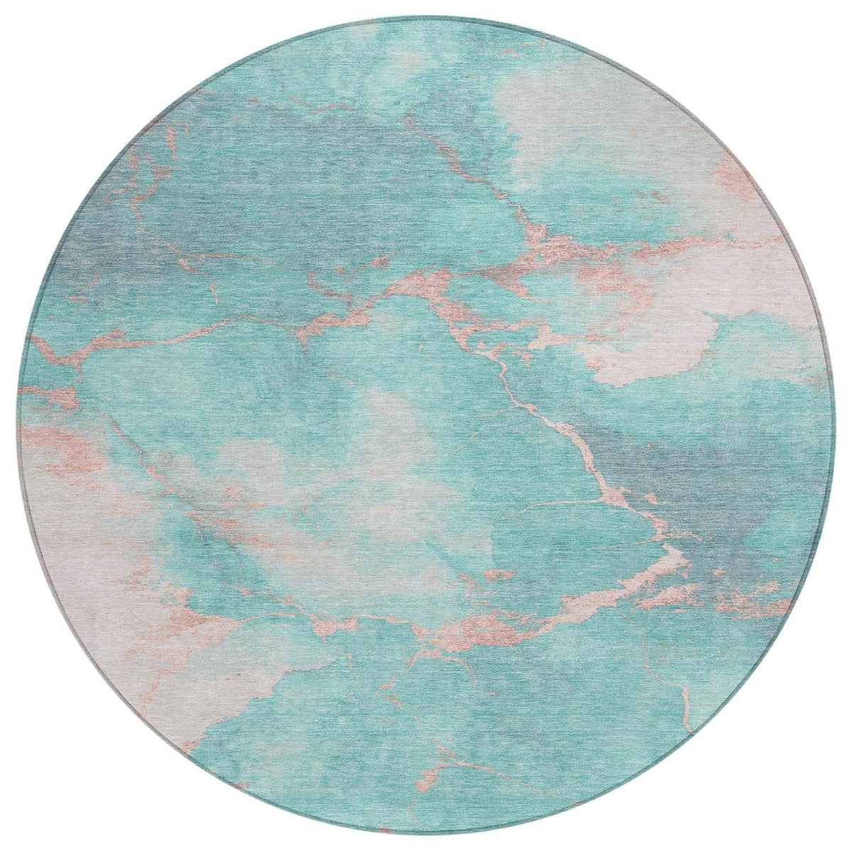 Addison Rugs Naelius Teal Washable Indoor-Outdoor Rug