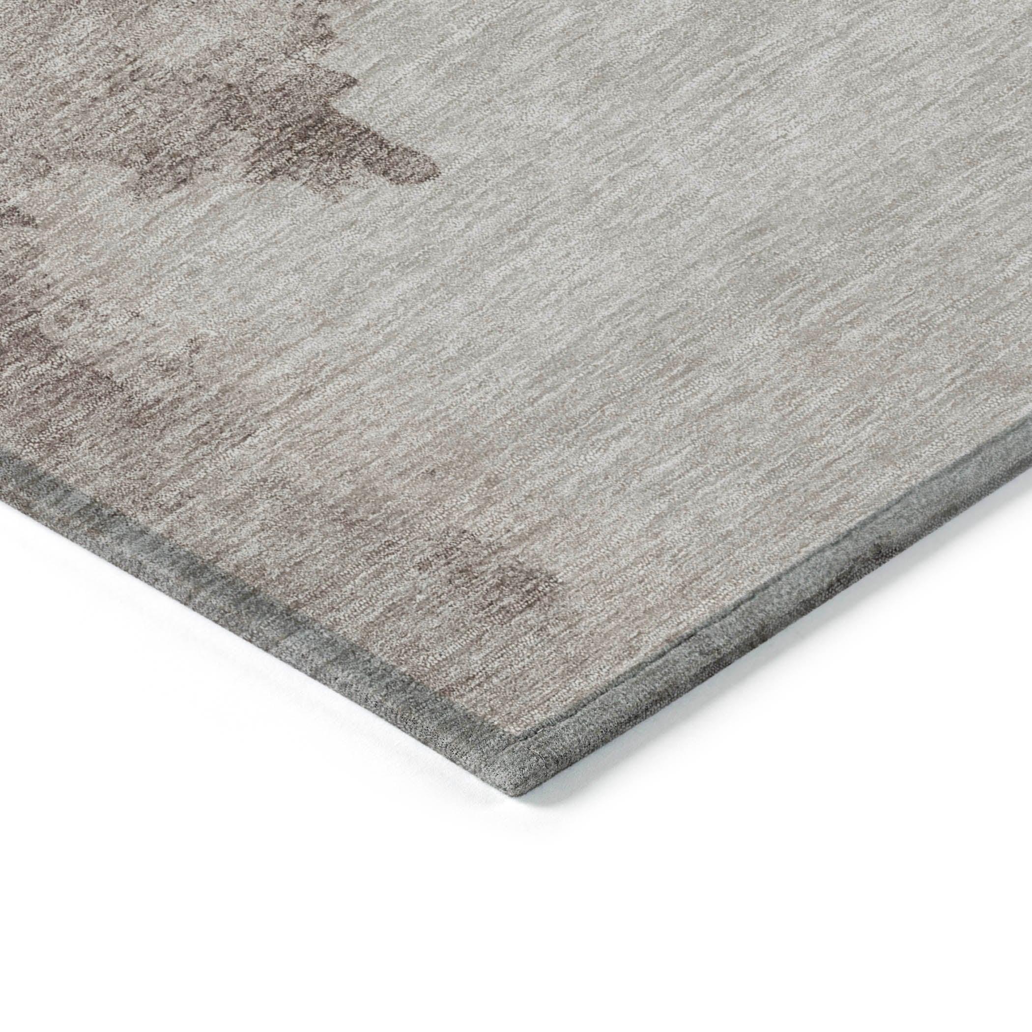 Addison Rugs Naelon Brown Washable Indoor-Outdoor Rug