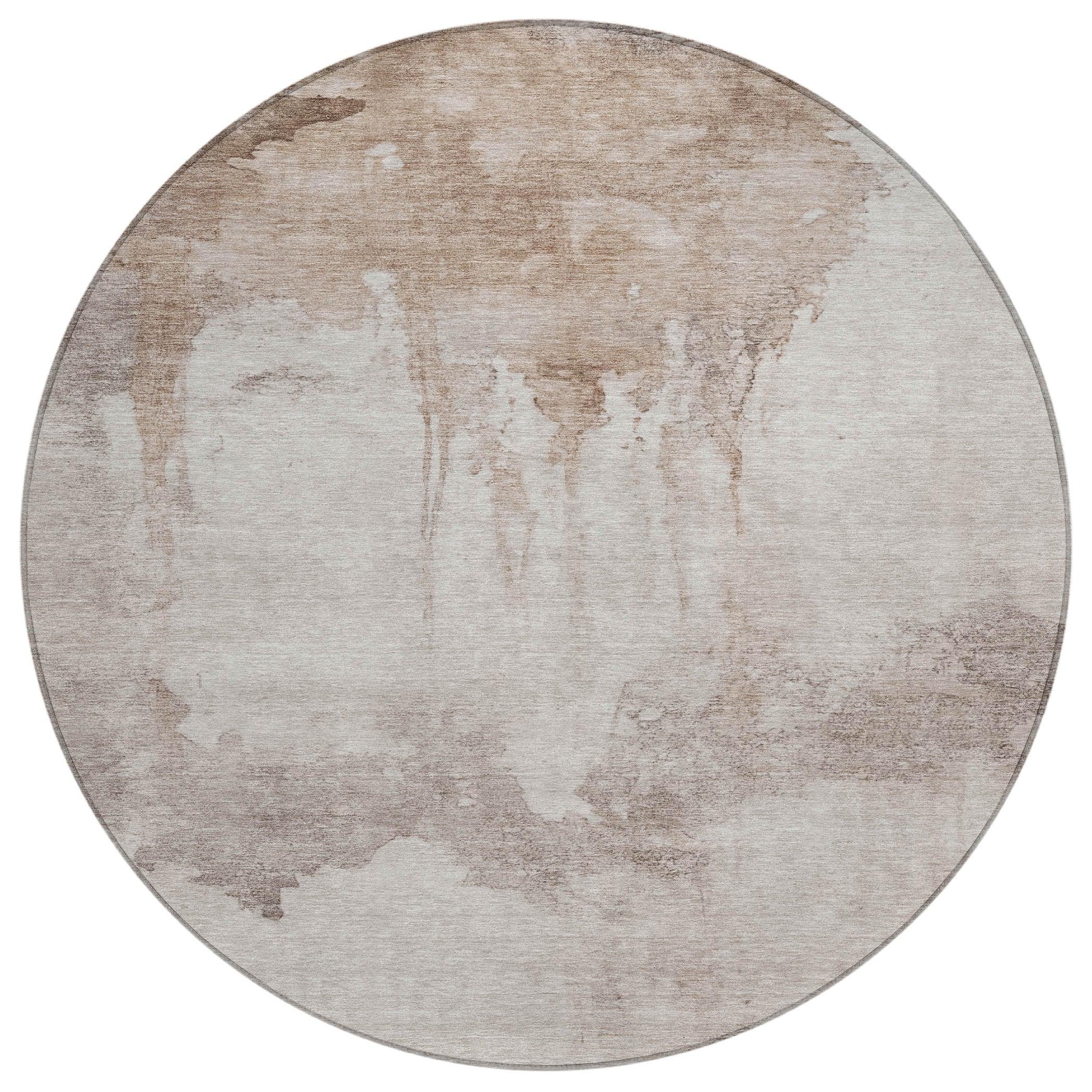 Addison Rugs Naelon Brown Washable Indoor-Outdoor Rug