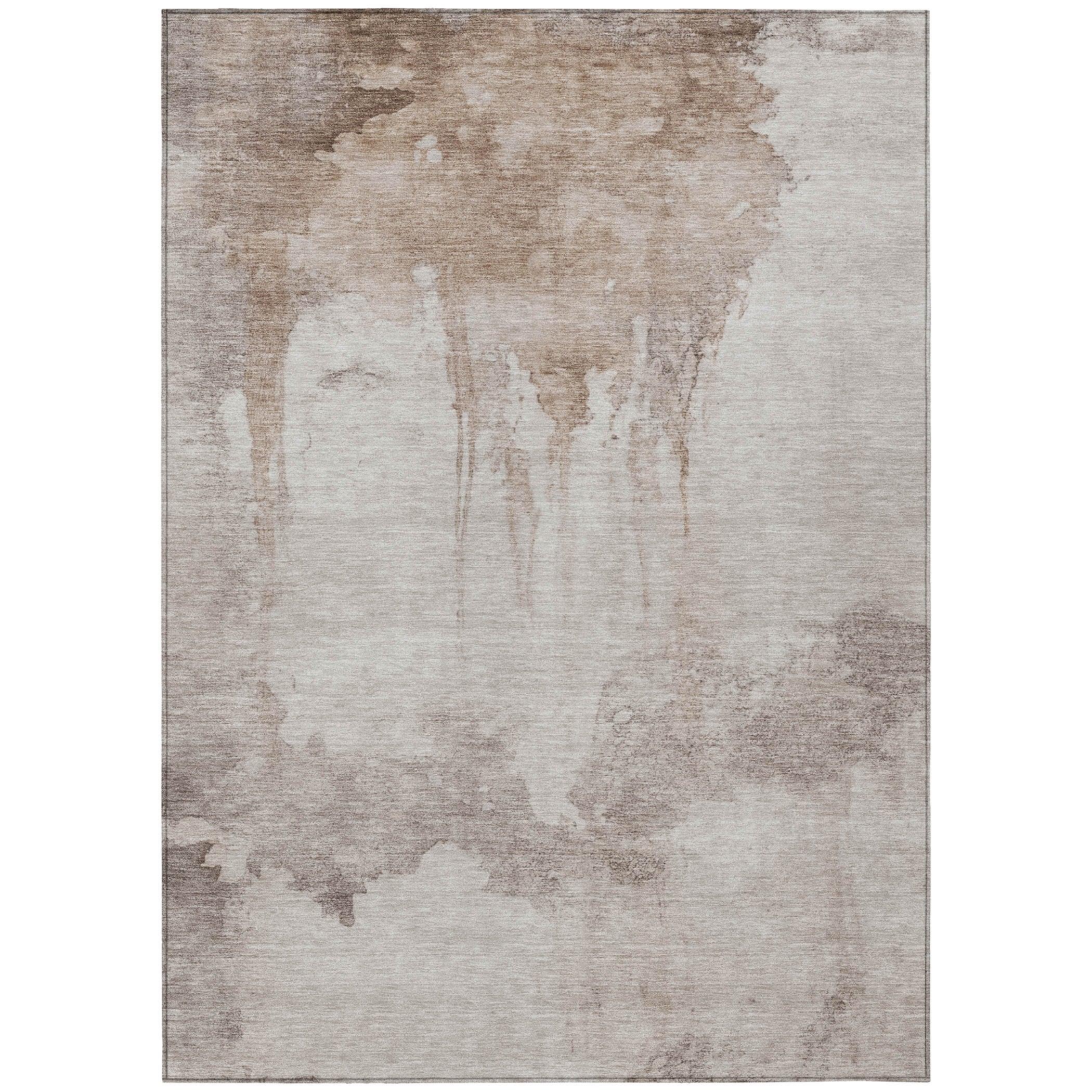 Addison Rugs Naelon Brown Washable Indoor-Outdoor Rug