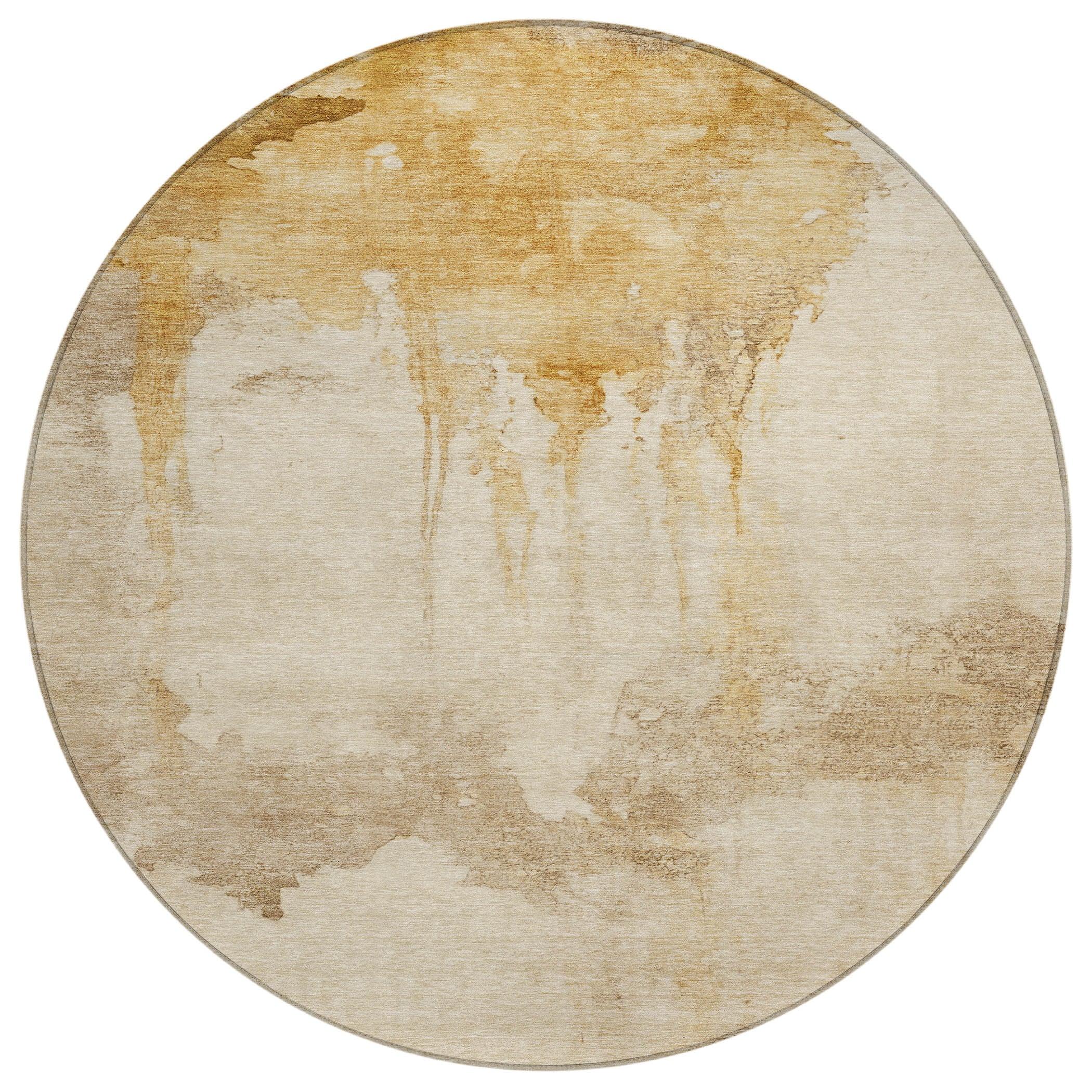 Addison Rugs Naelon Gold Washable Indoor-Outdoor Rug
