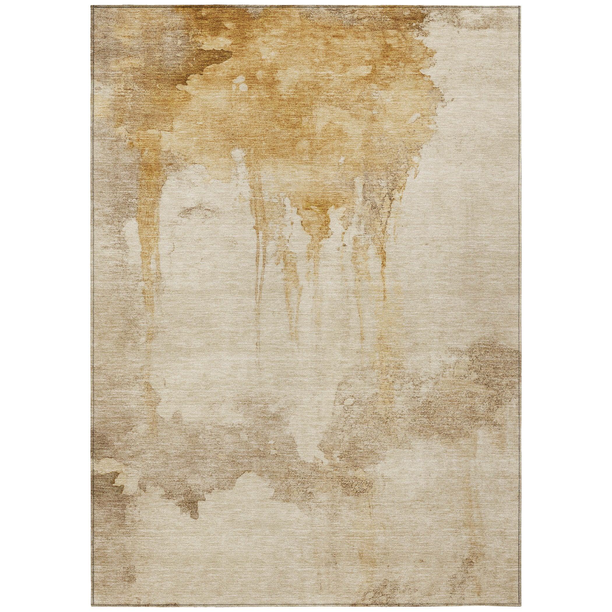 Addison Rugs Naelon Gold Washable Indoor-Outdoor Rug