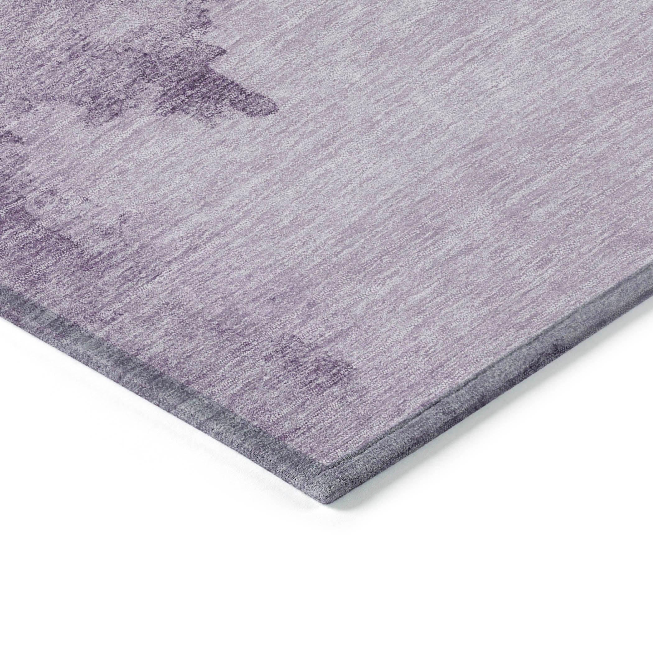Addison Rugs Naelon Purple Washable Indoor-Outdoor Rug