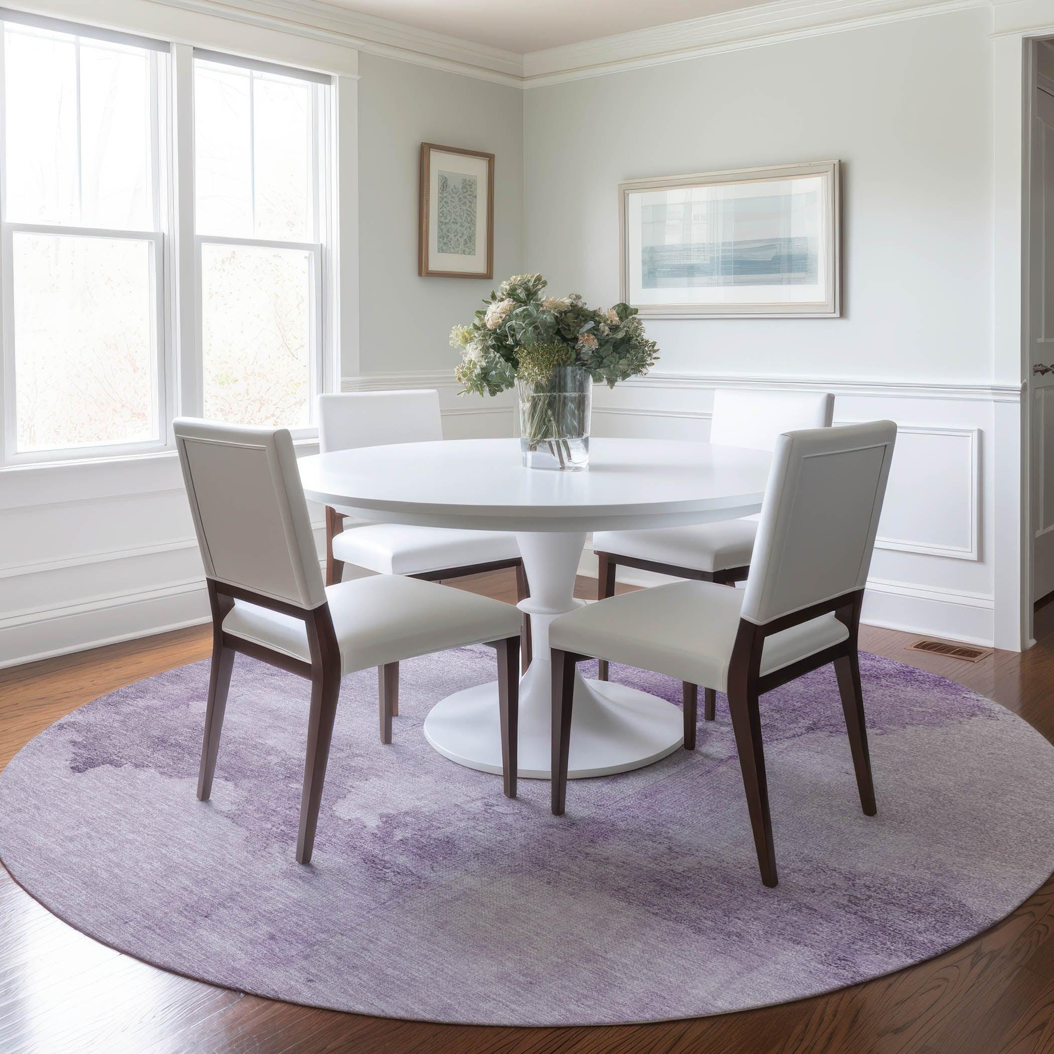 Addison Rugs Naelon Purple Washable Indoor-Outdoor Rug