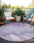 Addison Rugs Naelon Purple Washable Indoor-Outdoor Rug