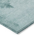 Addison Rugs Naelon Teal Washable Indoor-Outdoor Rug