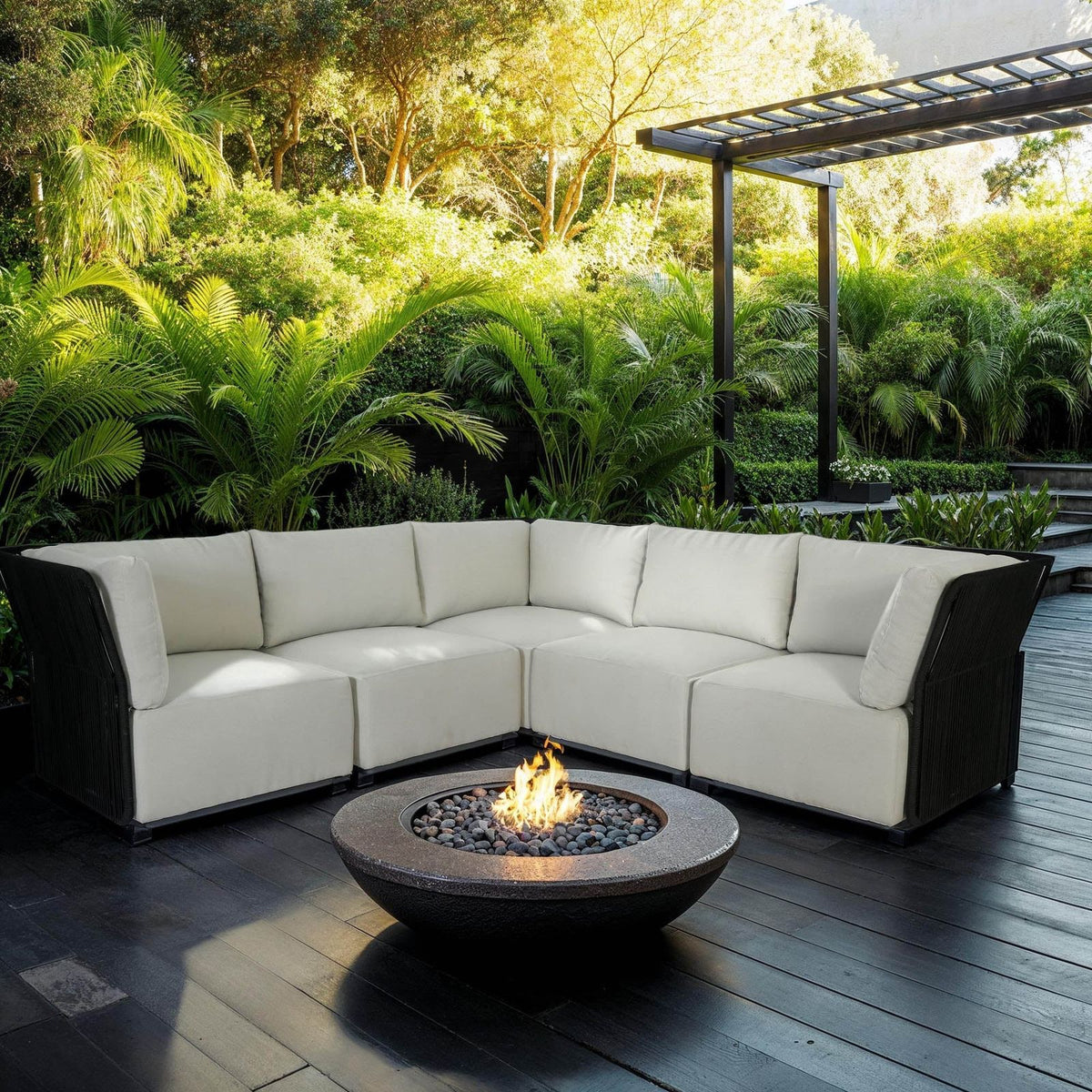 LH Home Naples L-Shaped Outdoor Sectional