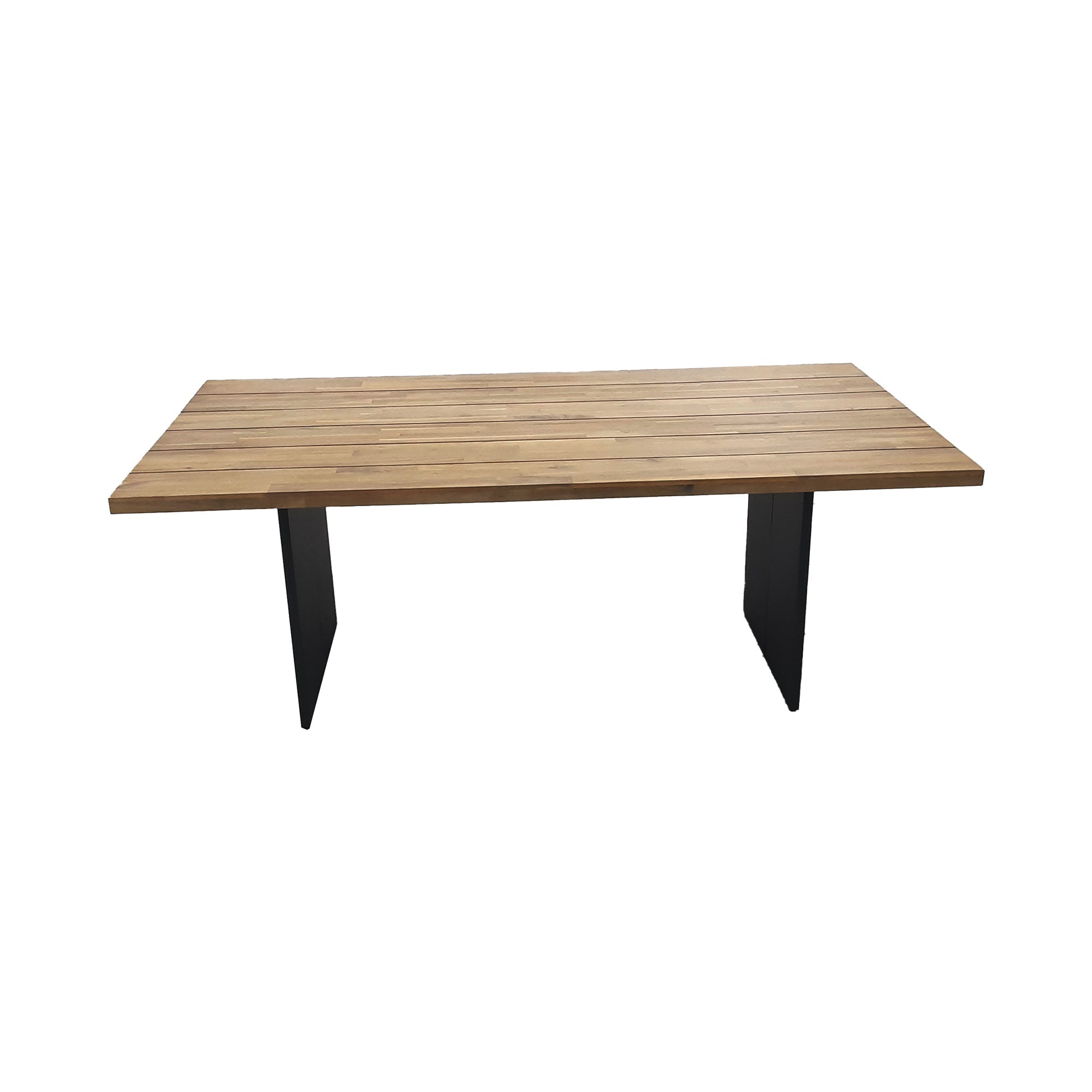 Naples Wood Top Outdoor Dining Table-Outdoor Dining Tables-LH Imports-LOOMLAN